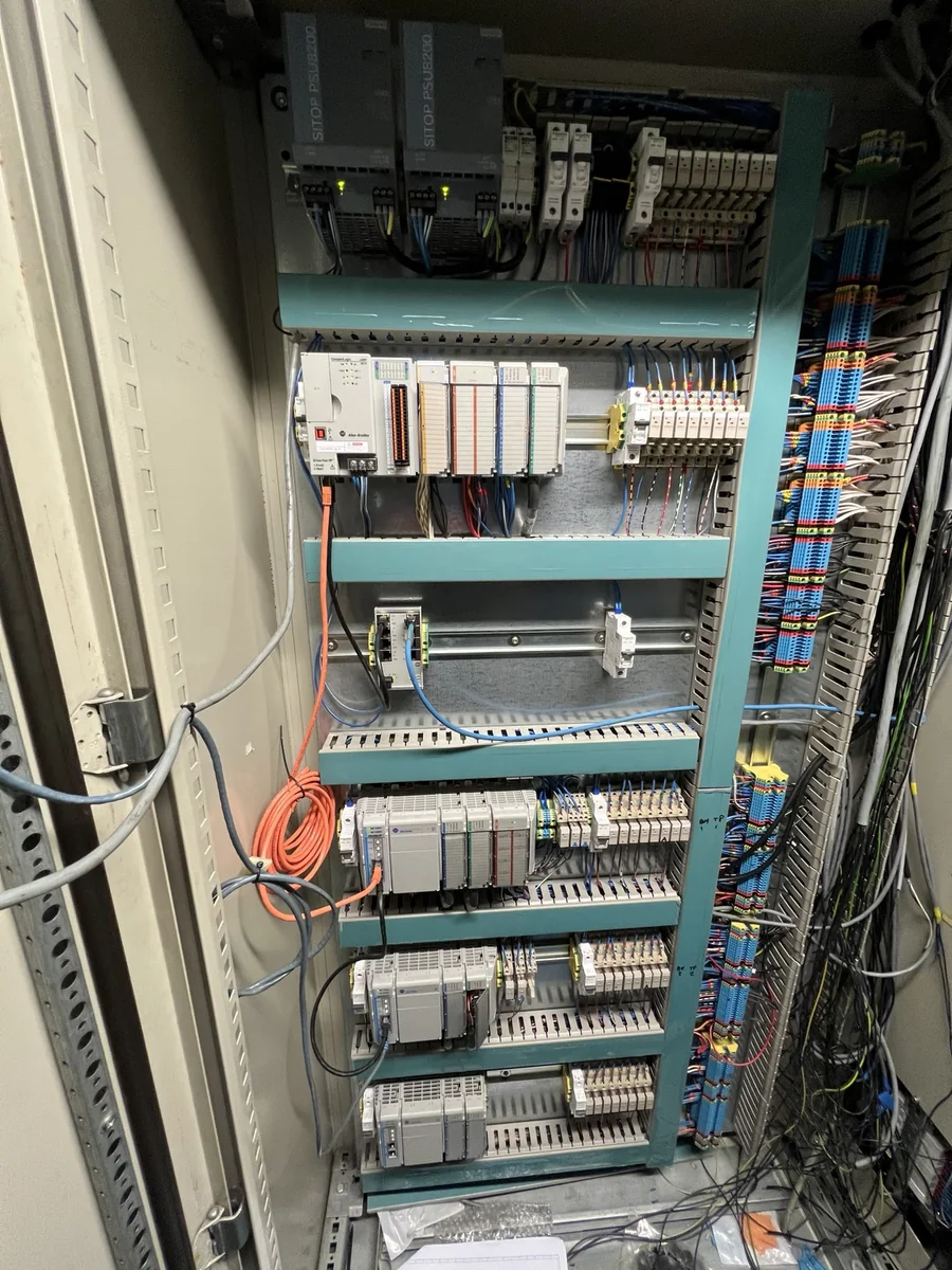 Modernized remote I/O industrial controls panel